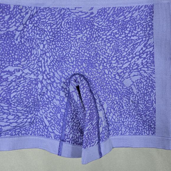 Lululemon Sculpt Short 7” Womens 4 Iris Flower Purple Jacquard Seamless Workout - Picture 3 of 6